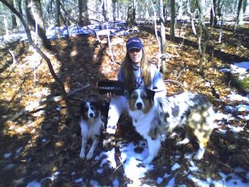 Geocaching! Great fun for people and dogs alike!
