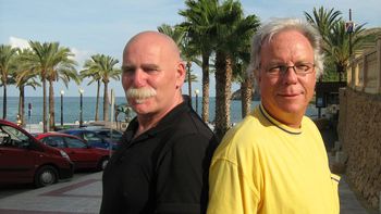 Kenny Corris & Torben Thoger, September 2010. Rehearsals for the full day show: "2012 A Turning Point" 23rd October in FORUM, L'Alfas del Pi.
