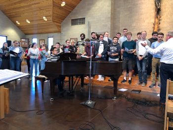 Choir recording session
