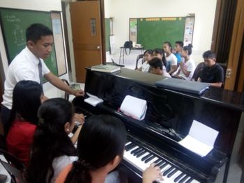Teaching piano in the Philippines
