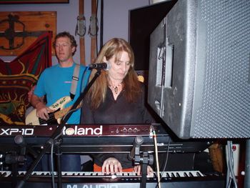 Susan hittin' the keys
