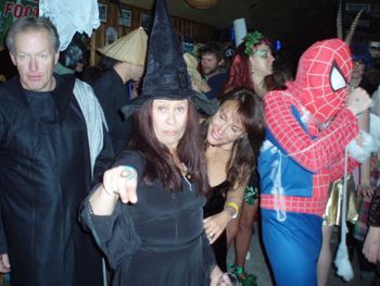 Darby, the witch & Spiderman!
