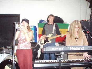 Susan on the keys, John & Rachel
