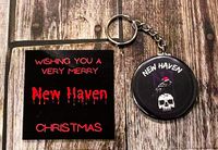 Metal Holiday Sticker & Christmas Keychain