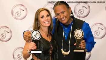 Mickie James & Arthur Redcloud
