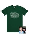 Flowers from Home CD and Green T-Shirt Bundle 