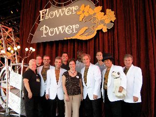The Tokens with their favorite crew...EPCOT in Disney World.
