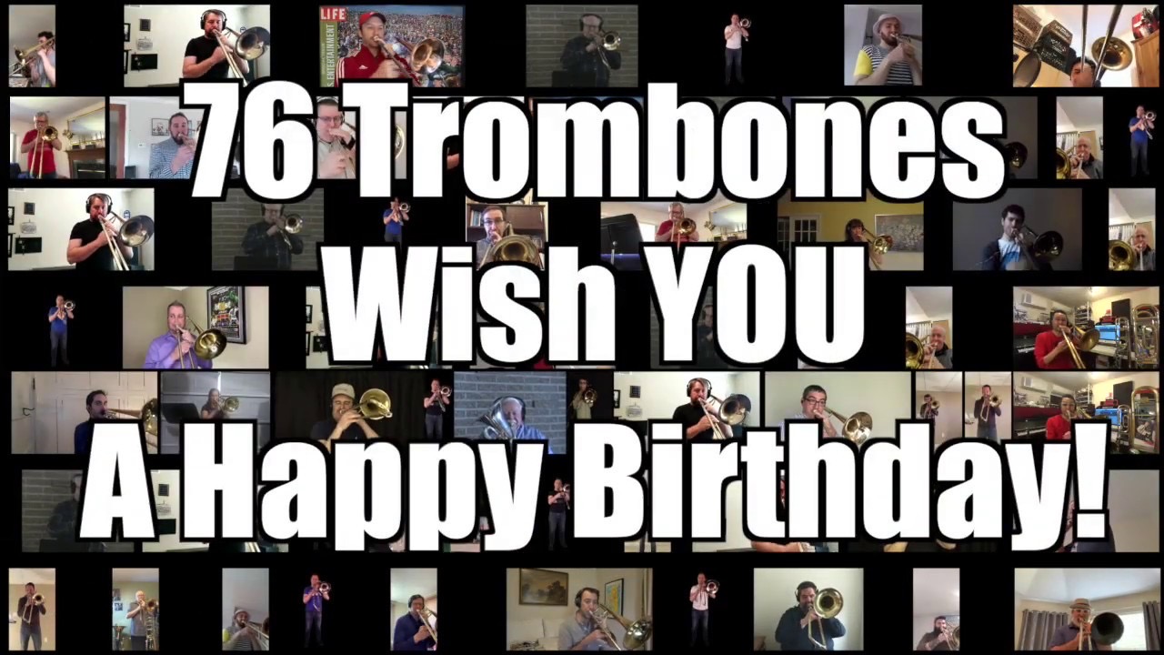 Happy Birthday On Trombone Sheet Music jimlutzmusic.com