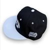 HoodSpace Music Snapback Hat Black & White