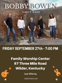 Bobby Bowen Family Concert In Wilder Kentucky