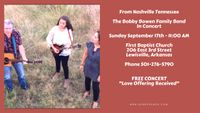 Bobby Bowen Family Band Concert In Lewisville Arkansas