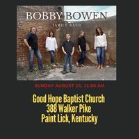 Bobby Bowen Family Concert In Paint Lick, Kentucky