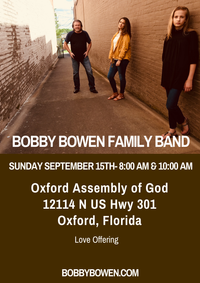 Bobby Bowen Family Concert In Oxford Florida