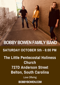 Bobby Bowen Family Concert In Belton South Carolina