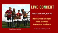 Bobby Bowen Family Concert In Freemont Indiana