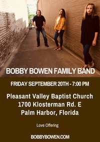 Bobby Bowen Family Concert In Palm Harbor Florida