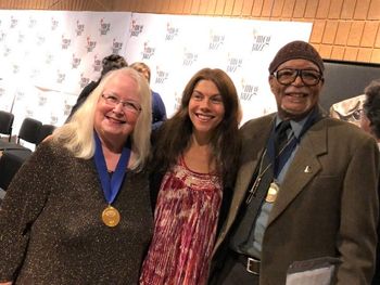 Michele Benson, Jessica Lee & Nelson Harrison at "Spirit to Spirit" book release at MCG Jazz
