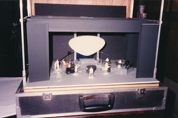 Model of Keizo's stage setup.
