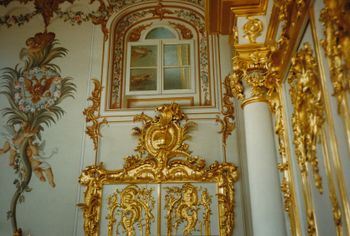 Inside Catherine the Great's winter palace.
