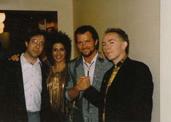 Norm MacPherson, April Gislason, Morry, and Bill Sample at the Morry Stearns & Friends concert.
