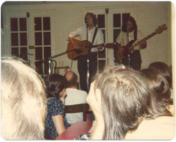 Larry Ahearn with Tom Crosthwaite-Passim, Cambridge, MA circa 1974
