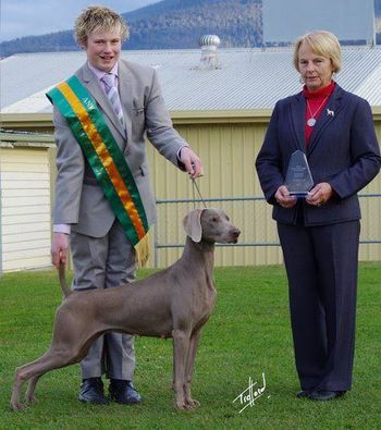 Charlotte with Jaidyn Walker winning RU Junior Handler 2012
