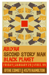 Cinciville Grrrl Party with Abiyah / Second Story Man (Lville) / Black Planet