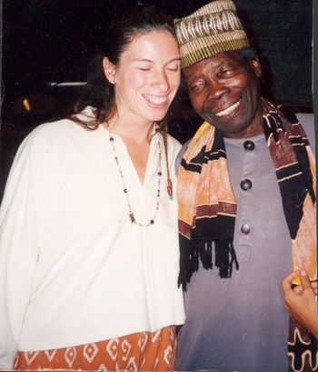Bumping heads with Babatunde Olatunji at The Omega Institue, NY
