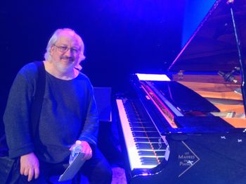 Gerard after sound check Pavilions Jazz Festival, Les Pavilions sous Bois, FR.
