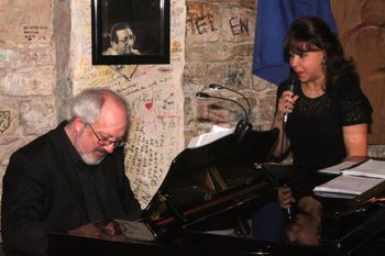 Gerard and Leslie at Chez Papa Jazz Club, Paris.
