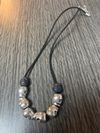 Sliver and Black Skull Necklace