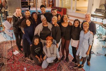 GuvnaB and the Kingdom Choir recording Cast your Cares
