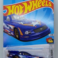 2023 Hot Wheels Mustang NHRA Funny Car 140/250 Blue Drag Strip 5/10 White Star