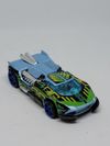 2000 Hot Wheels Maelstrom Blue/ Silver / Green Diecast Racing Car
