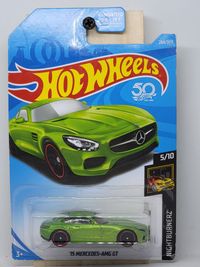 Hot Wheels Night Burnerz ‘15 Mercedes AMG GT 5/10 Green 264/365 2018