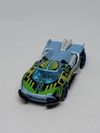 2000 Hot Wheels Maelstrom Blue/ Silver / Green Diecast Racing Car