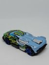 2000 Hot Wheels Maelstrom Blue/ Silver / Green Diecast Racing Car