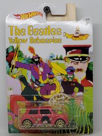 Hot Wheels Walmart The Beatles Yellow Submarine Series #4 Morris Mini