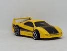 Hot Wheels Boulevard Ferrari F40, Yellow Metal Base 1988 VTG