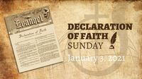 Declaration of Faith Sunday