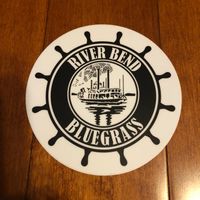 Round logo sticker--white