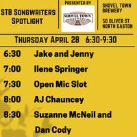 Jake and Jenny Host STB Songwriters Spotlight