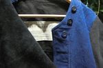 Blue & black canvas & leather top by Matt Nash