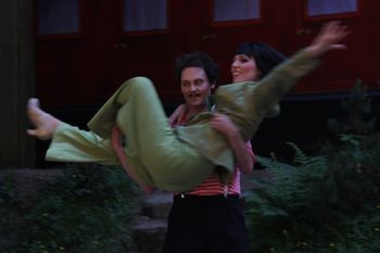 Dancing and singing in Gräfin Mariza 2011. With Christina Poulitsi as Lisa
