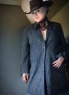 Long Green Jacquard Frock Coat SZ 16W