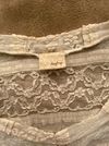 Ivory Stretch Lace Top SZ M