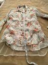 Aratta Silent Journey Bird Embroidered Blouse SZ XS