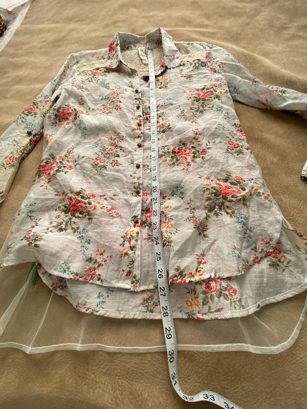 Aratta Silent Journey Bird Embroidered Blouse SZ XS - Mary