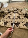 Cotton Black and Ivory Horse Jacket SZ XL