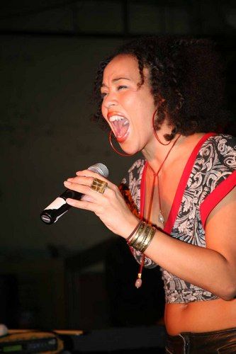 Maya Azucena Blowing onstage with Roy Ayers!! Photo Credit: Stevie
